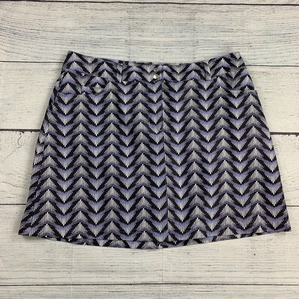 Slazenger Golf Skort sz 8 Shorts Under Skirt Purple Patterned